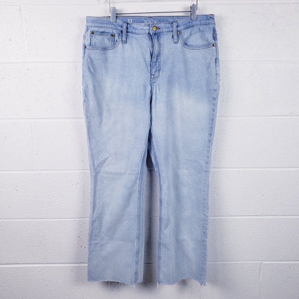 J.Crew Full-length Demi-Boot Jean‎ in Clear Water Wash High Rise Light Wash 32